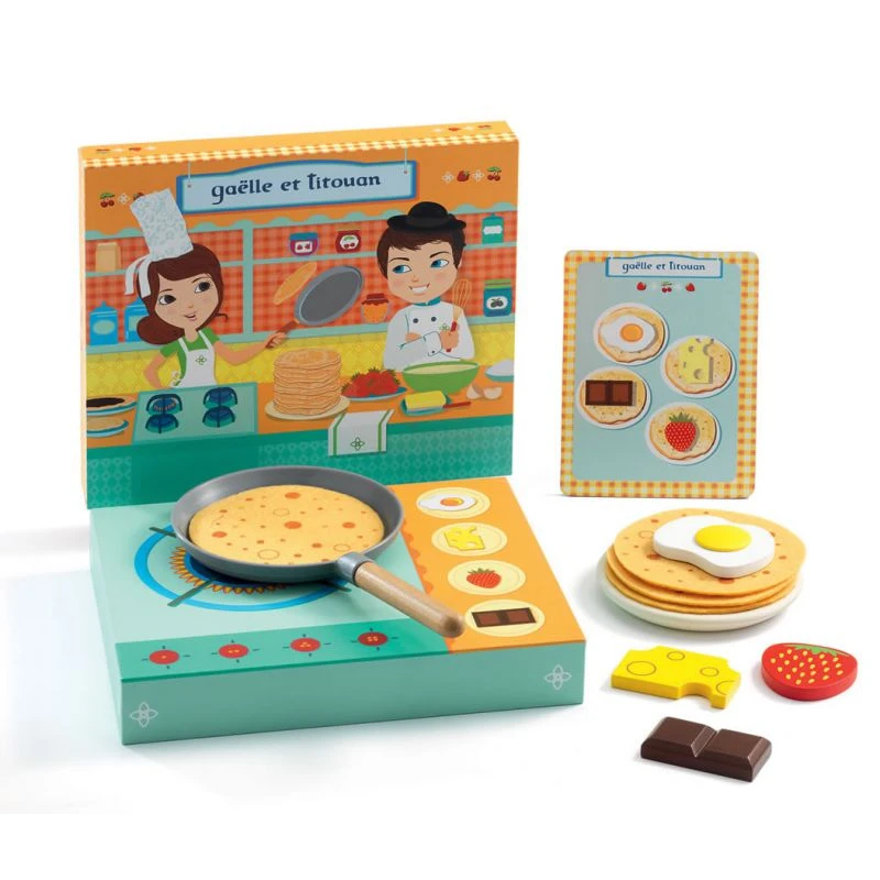 Djeco Dînette Atelier De Crêpes - Gaëlle Et Titouan 1 Djeco Dînette Atelier De Crêpes - Gaëlle Et Titouan