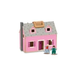 Maison De Poupée Complète Pliable Et Transportable