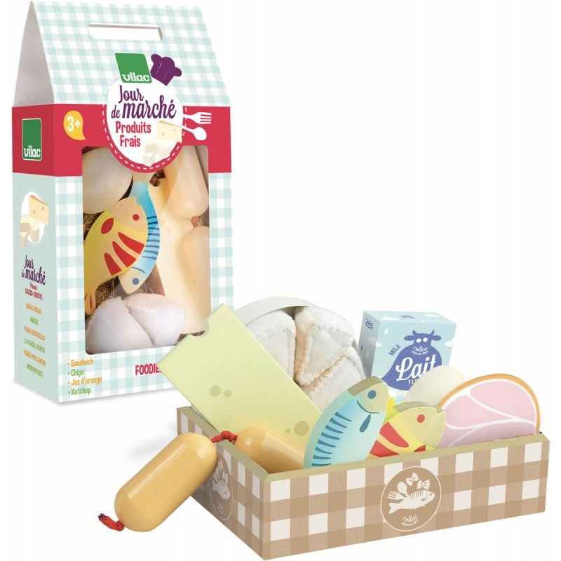 Vilac Set De Produits Frais Jour De Marché 1 Vilac Set De Produits Frais Jour De Marché